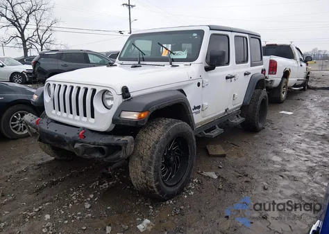2021 Jeep Wrangler Unlimited Sport S 4X4 z USA, uszkodzony, nr VIN 1C4HJXDG1MW814712